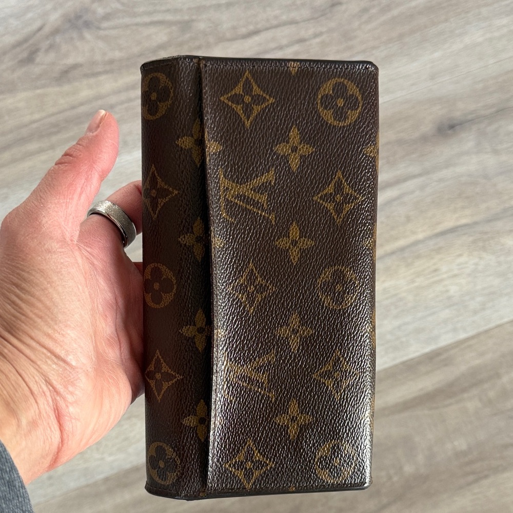 Louis Vuitton Monogram Portefeuille Sarah Long Wallet Brown - Picture 5 of 12